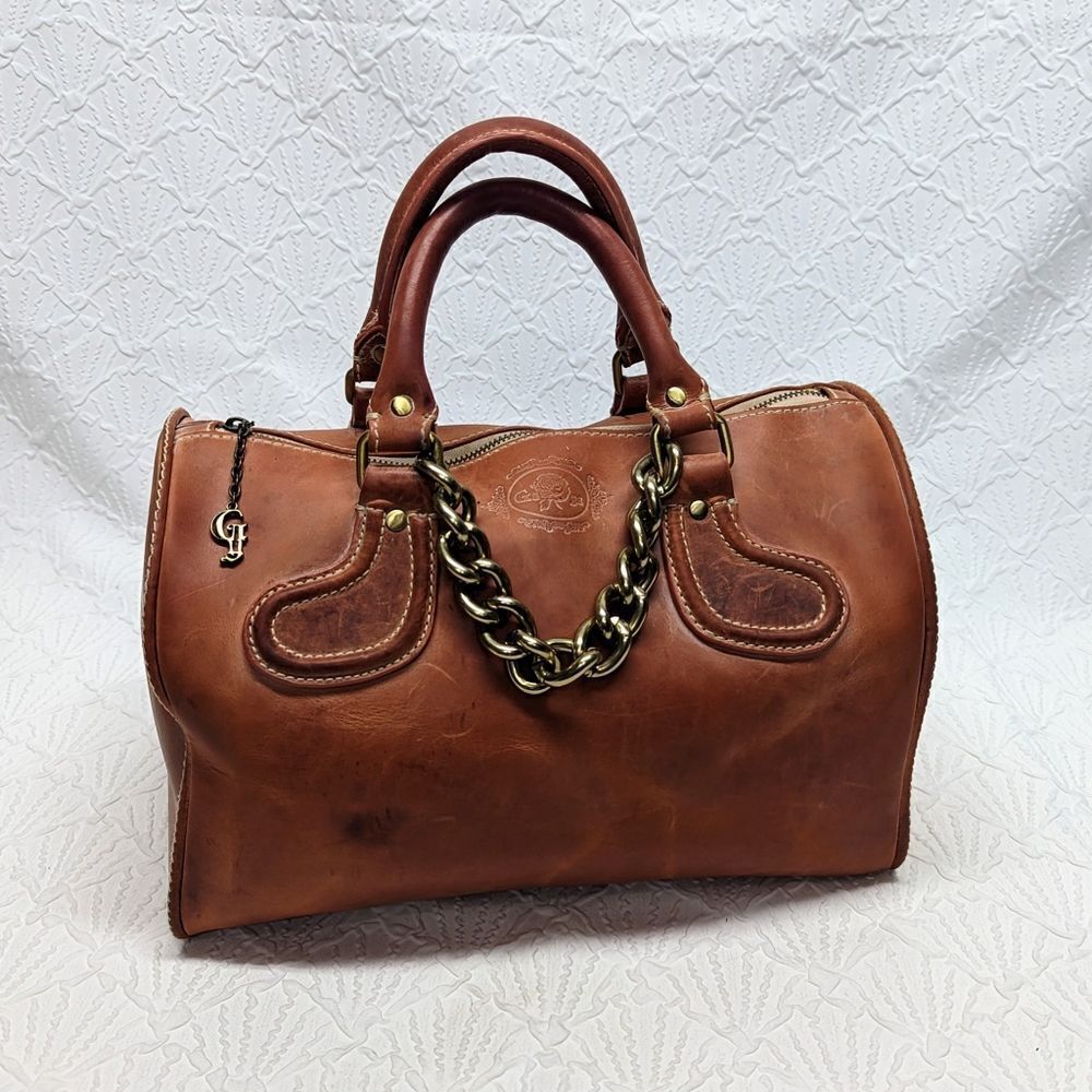 GAYA | Leather Chain Satchel - Picture 12 of 12